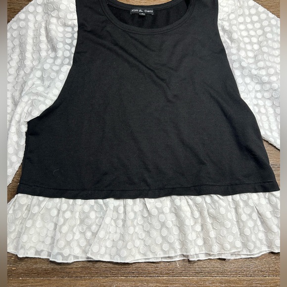 NWOT Kim & Cami peplum top size medium - Picture 5 of 8